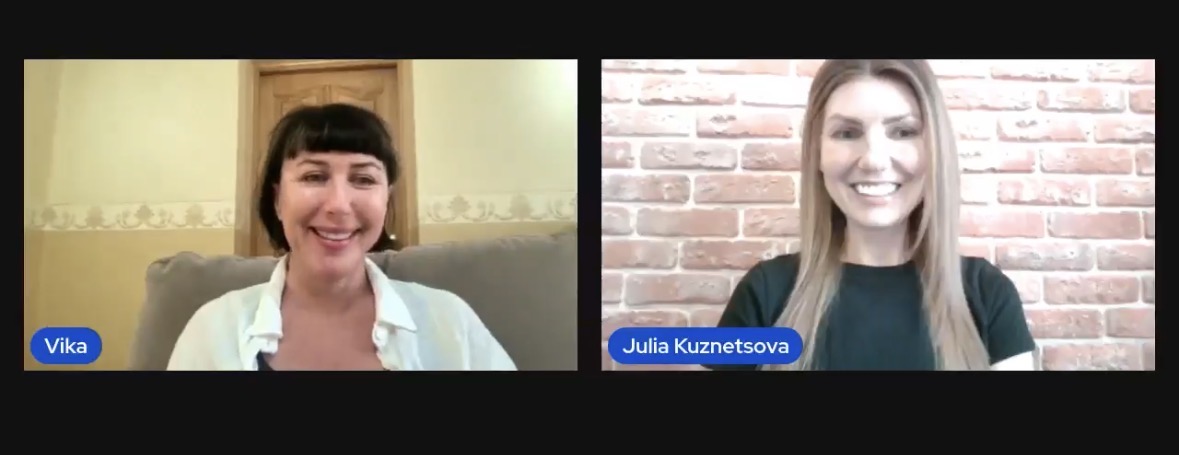 Vika Prydatko and Yulia Kuznetsova — VP Team live session